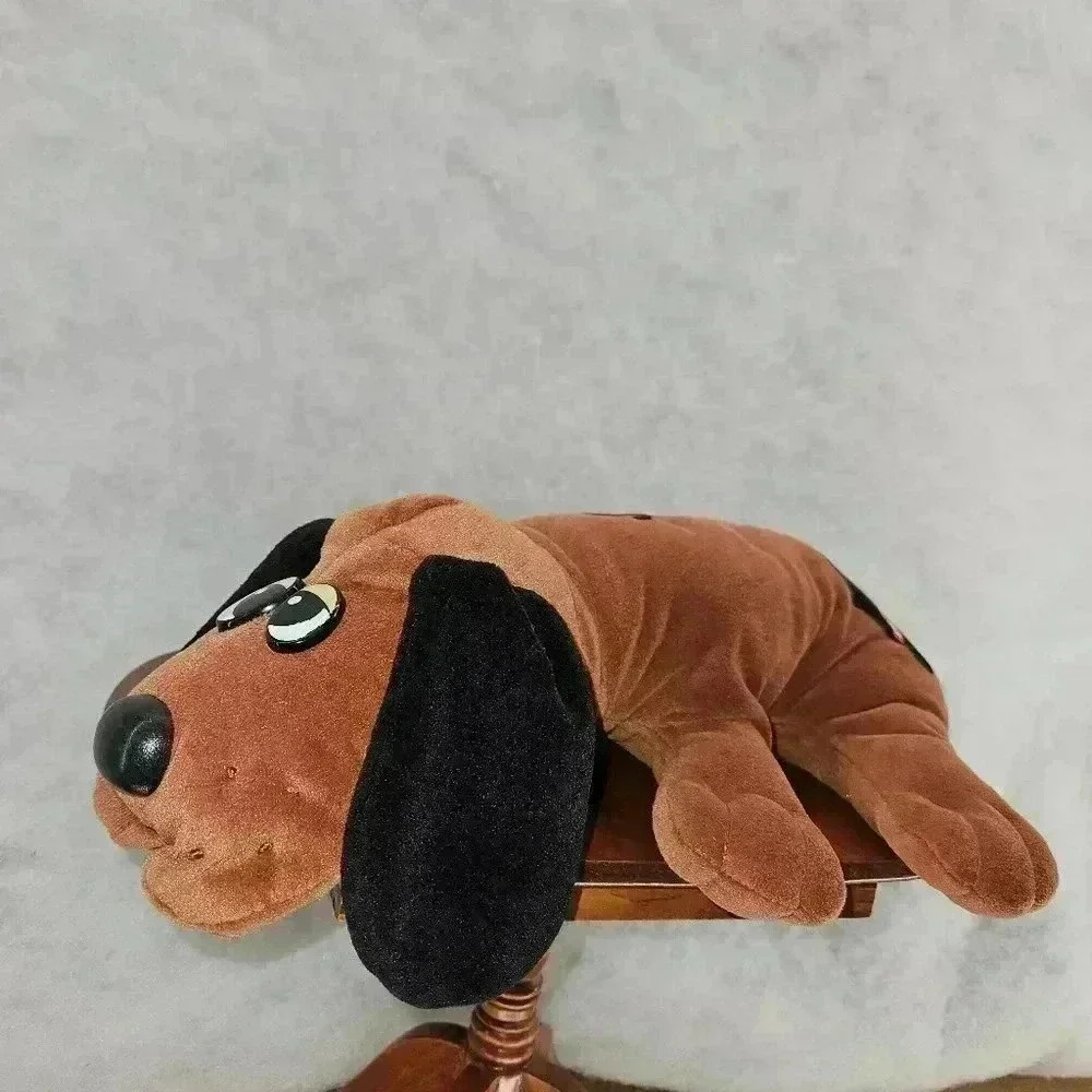 Pound Puppies 14"-15" Plush Spotted Brown BlackDog Tonka Toy Stuffed Animal 1985